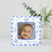 Bright Blue Songbird誕生のお知らせ 案内状 (スタンド正面)