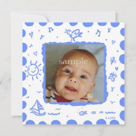 Bright Blue Songbird誕生のお知らせ 案内状