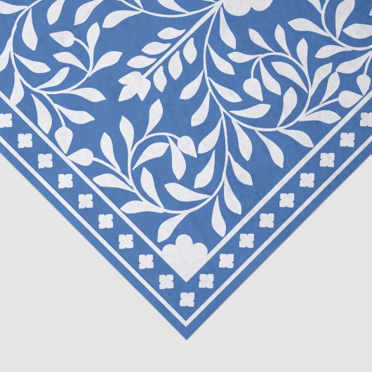 Bright Blue Traditional Bone Inlay Decoupage Paper 薄葉紙 (詳細)