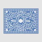 Bright Blue Traditional Bone Inlay Decoupage Paper 薄葉紙 (正面)