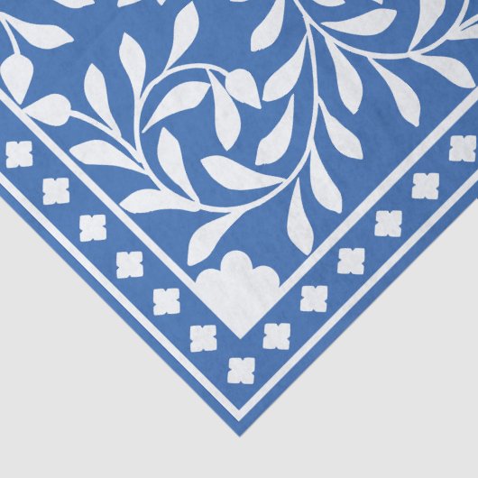 Bright Blue Traditional Bone Inlay Decoupage Paper 薄葉紙 (詳細)