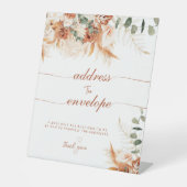 Bright Bohoモダン Address the Envelope Shower 台座サイン (正面)