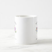 Bright & Bold フローラルデザインの『史上最高の母』 コーヒーマグカップ (中央)
