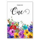 Bright & Bold Florals Custom テーブルナンバー (裏面)