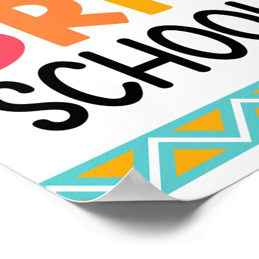 Bright & Bold School Year Starter ポスター (角)