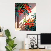 Bright Botanical Garden at the Door step ポスター (ホームオフィス)