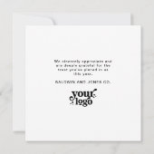 Bright Business Companyのメリーロゴをパーソナライズ シーズンカード (裏面)