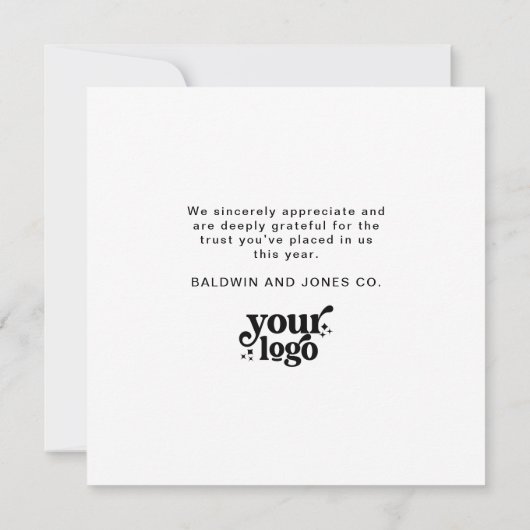 Bright Business Companyのメリーロゴをパーソナライズ シーズンカード (裏面)