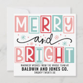 Bright Business Companyのメリーロゴをパーソナライズ シーズンカード (正面)