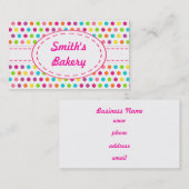 Bright Candy Dots名刺 名刺 (正面/裏面)