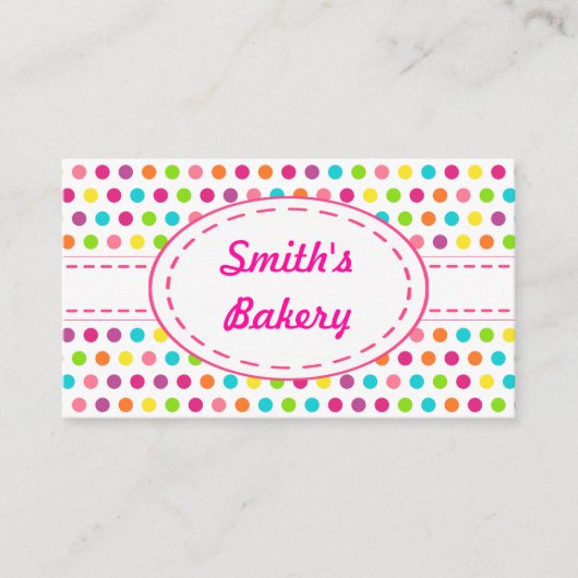Bright Candy Dots名刺 名刺 (正面)