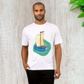 Bright Cartoon Boat with Sail Fun Nautical Tシャツ