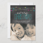 Bright Chalkboard Christmas Photo Cards シーズンカード<br><div class="desc">Bright Chalkboard Christmas Photo Cards created by Colourful Designs. Copyright 2014</div>