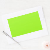 Bright Chartreuse Green Rectangleステッカー 長方形シール (封筒)