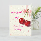 Bright & Cheerful 1st Birthday Invitation 招待状 (スタンド正面)