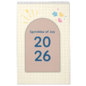 Bright & Cheerful Aesthetic Calendar カレンダー (カバー)