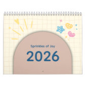 Bright & Cheerful Aesthetic Calendar カレンダー (カバー)