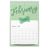 Bright, Cheerful, and Adorable Design Calendar カレンダー (2月 2027)