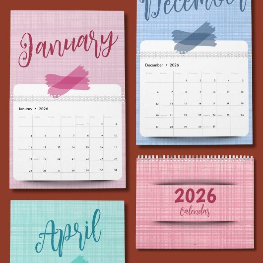 Bright, Cheerful, and Adorable Design Calendar カレンダー