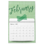 Bright, Cheerful, and Adorable Design Calendar カレンダー (2月 2027)