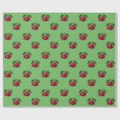 Bright cherry Pattern Wrapping Paper ラッピングペーパー (フラット)