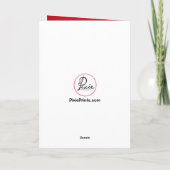 Bright Christmas Folded Photo Card シーズンカード (裏面)