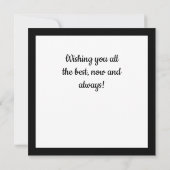 Bright Christmas Ornaments Flat Christmas Card (裏面)