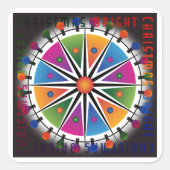 Bright Christmas Stickers スクエアシール (正面)