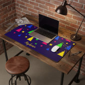 Bright Christmas Tree Festive Personalized Pattern デスクマット