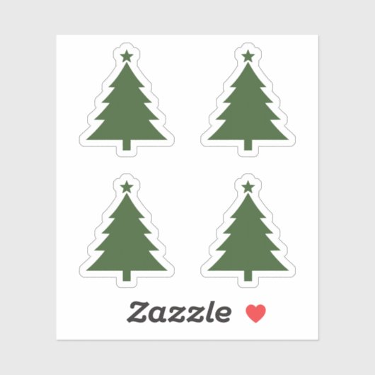Bright Christmas Tree Sticker Set In 4 Sheet Count シール (シート)