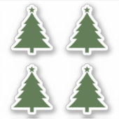 Bright Christmas Tree Sticker Set In 4 Sheet Count シール (正面)