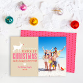 Bright Christmas Wishesトナカイモダンの写真 シーズンカード