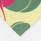 Bright color summer pattern with cherries. Illustr フリースブランケット (角)