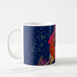Bright Colored Flower Mug コーヒーマグカップ