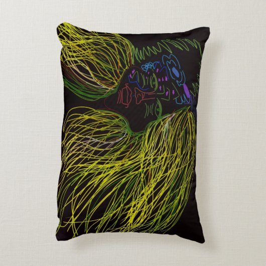 Bright Colored Puppet アクセントクッション (裏面(縦))