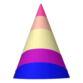 Bright Colored Stripes-夏- パーティーハット