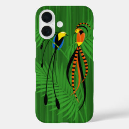 Bright Colorful Birds of Paradise iPhone 16ケース