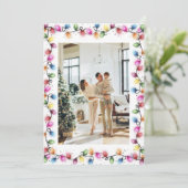 Bright Colorful Christmas Lights Photo シーズンカード (スタンド正面)