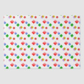 Bright Colorful Circles and Squares Tissue Paper 薄葉紙 (正面)