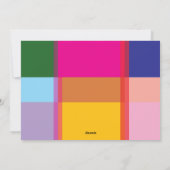 Bright Colorful Family Photo Christmas シーズンカード (裏面)