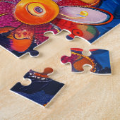 Bright Colorful Floral ジグソーパズル (側面)