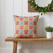 Bright Colorful "HO! HO! HO! Christmas Motif