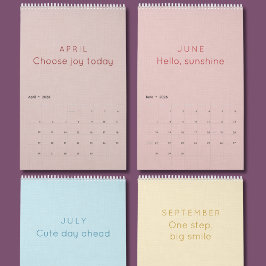 Bright & Colorful Inspiration Wall Calendar カレンダー
