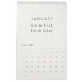 Bright & Colorful Inspiration Wall Calendar カレンダー (1月 2027)