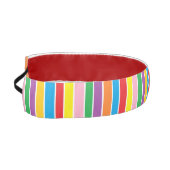 Bright Colorful Rainbow Striped アスレチックヘッドバンド (左)