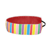 Bright Colorful Rainbow Striped アスレチックヘッドバンド (右)