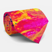 Bright Colorful Splatter Paint Abstract ネクタイ (ロール)