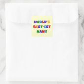 Bright Colors 最高の Est Nani Tシャツとギフト スクエアシール (バッグ)