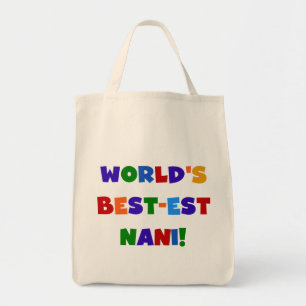 Bright Colors 最高の Est Nani Tシャツとギフト トートバッグ