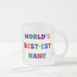Bright Colors 最高の Est Nani Tシャツとギフト フロストグラスマグカップ